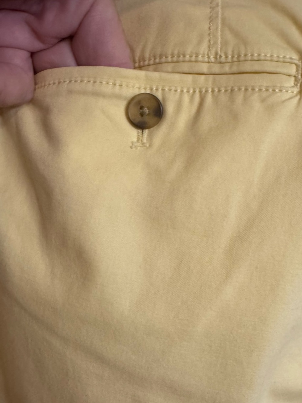 Talbots Yellow The Weekend Chino Pants (optional Cuffing) SIZE: 12 BIN #14 - Picture 8 of 9